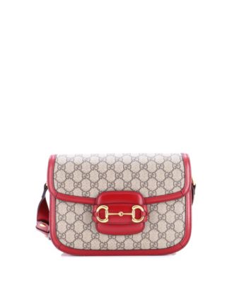 Small Horsebit 1955 Shoulder Bag GG Coated Canvas with Leather
