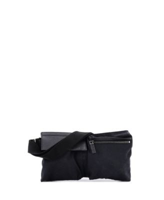 Vintage Double Belt Bag GG Canvas with Leather