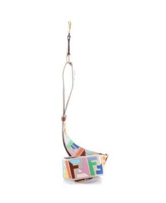 Strap You Shoulder Strap Multicolor Zucca Canvas with Leather