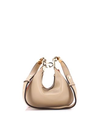 Small Attache Shoulder Bag Leather