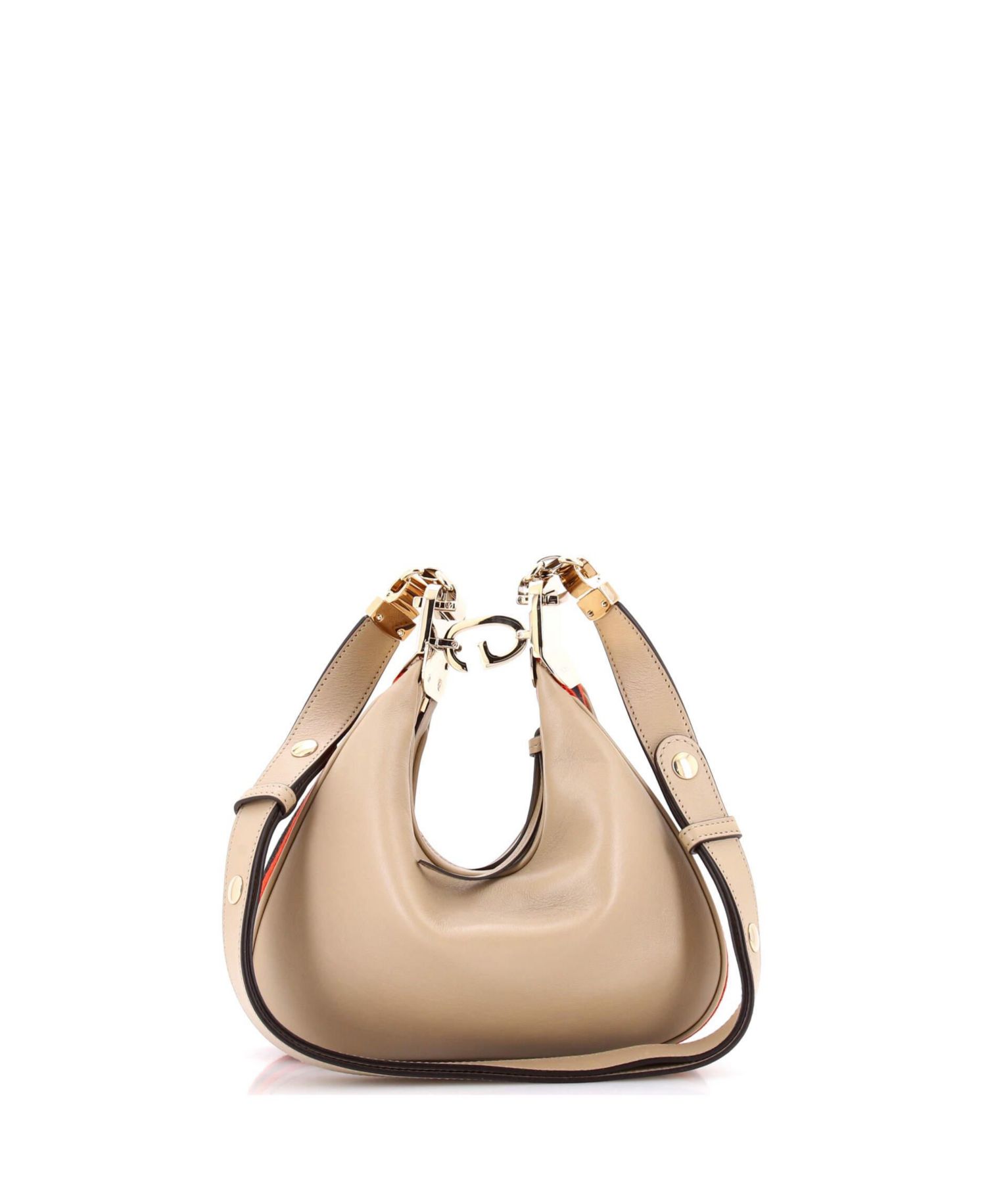 Small Attache Shoulder Bag Leather