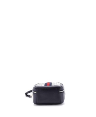 Mini Ophidia Zip Around Top Handle Bag GG Coated Canvas with Leather