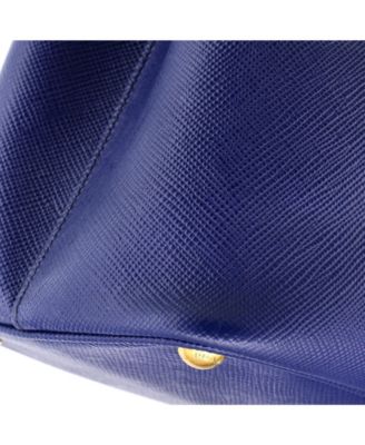 Medium Cuir Double Tote Saffiano Leather