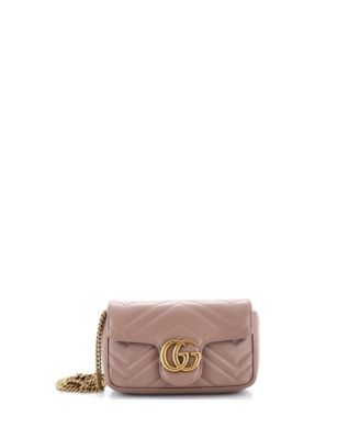 Super Mini GG Marmont Flap Bag Matelasse Leather