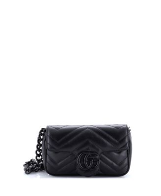 GG Marmont Flap Belt Bag Matelasse Leather