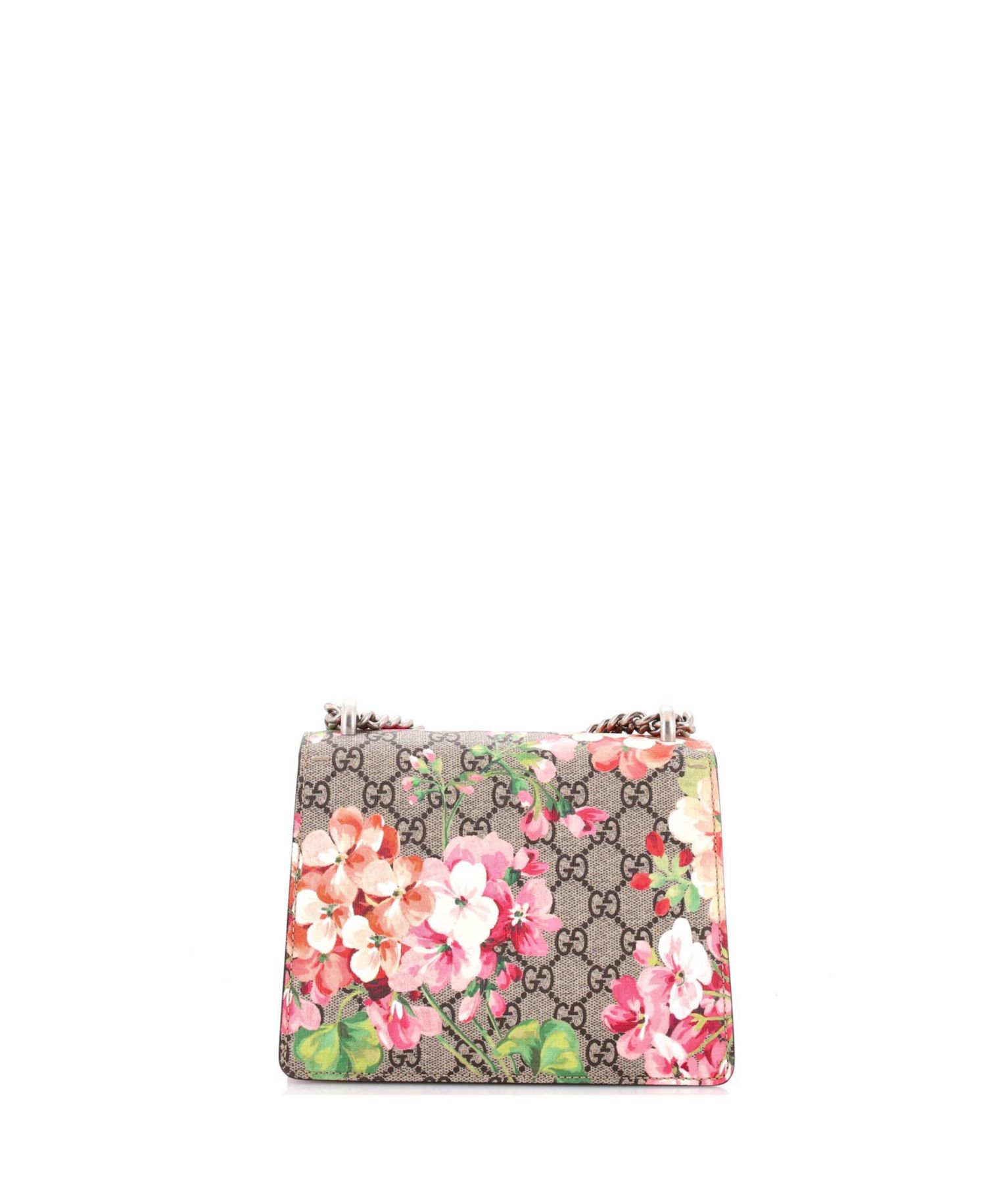 Mini Dionysus Bag Blooms Print GG Coated Canvas