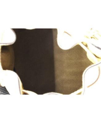 Mini Logo Mon Tresor Bucket Bag Leather