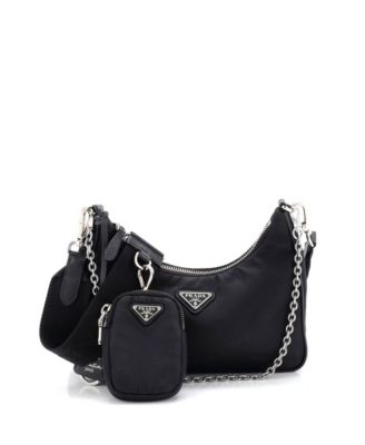 Small Re-Edition 2005 Shoulder Bag Tessuto