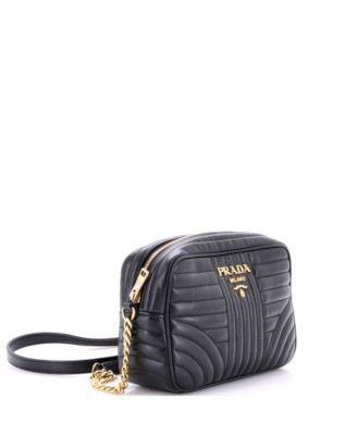 Small Camera Bag Diagramme Quilted Leather