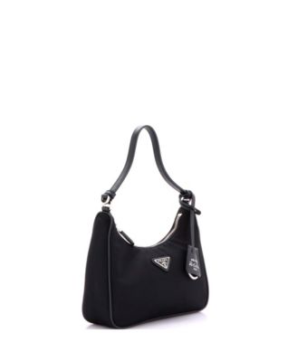 Mini Re-Edition 2005 Hobo Tessuto with Saffiano Leather