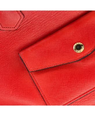 Front Pocket Convertible Tote Saffiano Leather