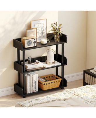 3-Tier Bookshelf with Anti-Tipping Kit and Industrial Storage Unit for Living