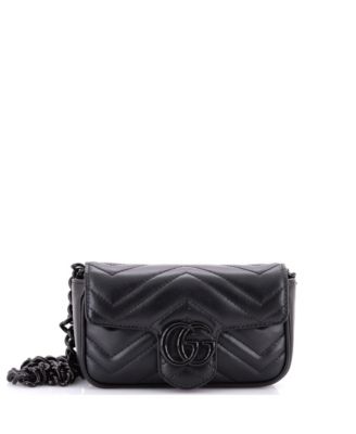 GG Marmont Flap Belt Bag Matelasse Leather