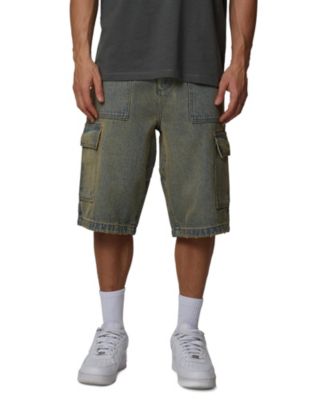 Plus Size Cargo Denim Shorts