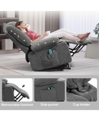 Power Lift Recliner Chair with Vibration Massage and Heat