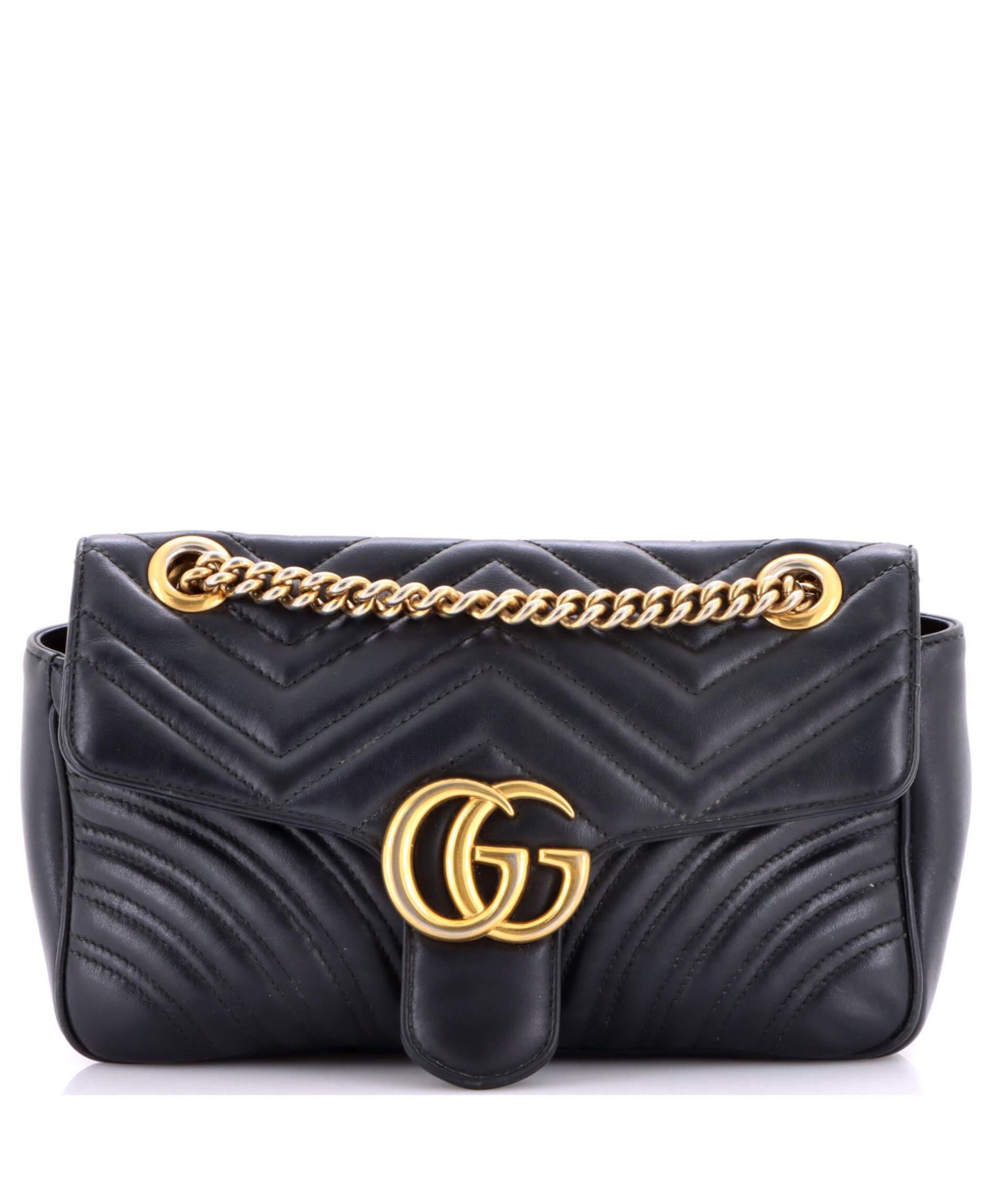 Medium GG Marmont Flap Bag Matelasse Leather