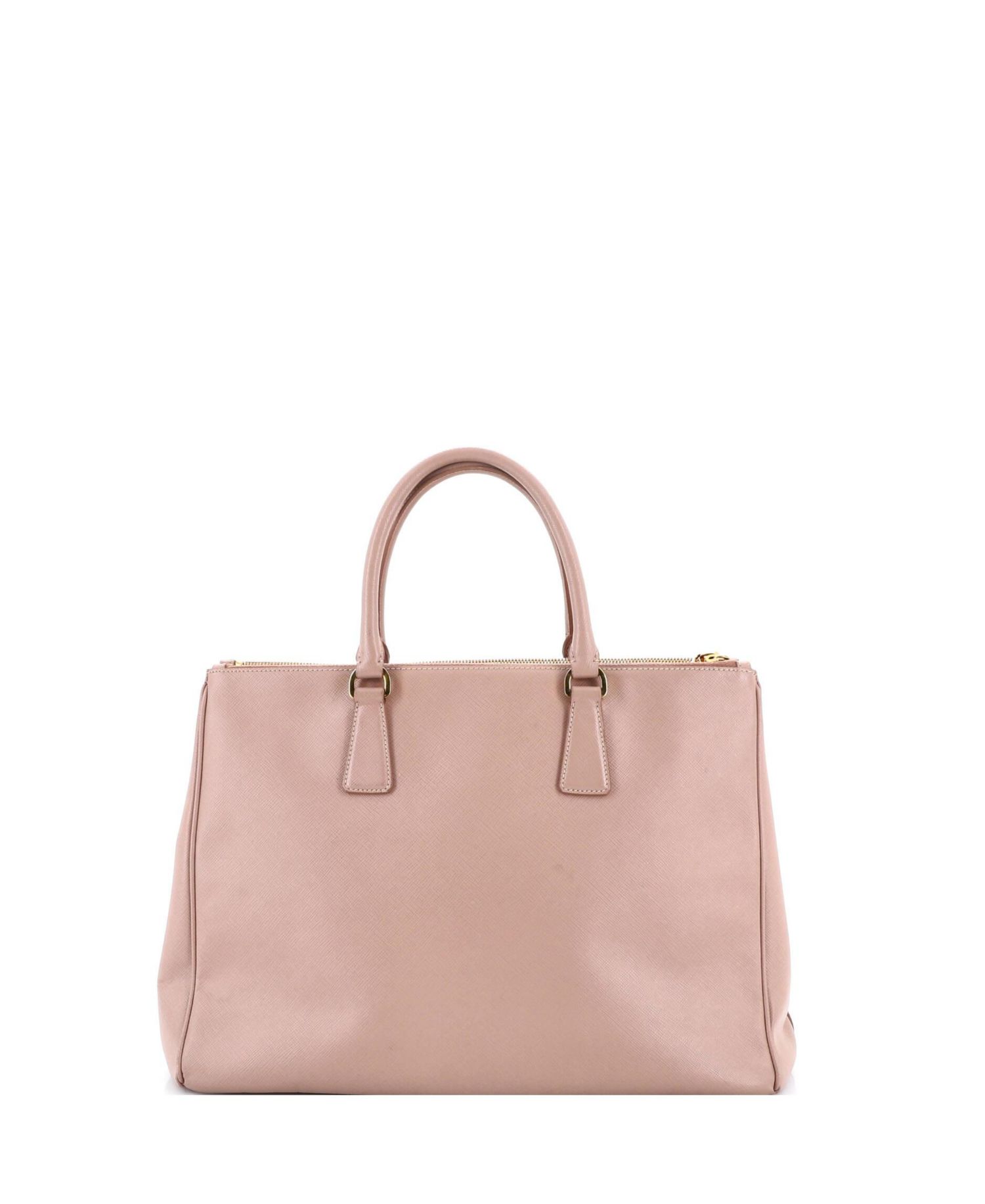 Medium Double Zip Lux Tote Saffiano Leather