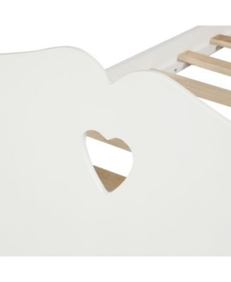 Twin Size Platform Bed Frame with Wood Slat Support Headboard Footboard and Classic Design