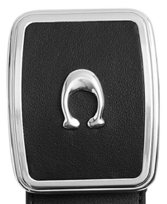 Men's Silver-Tone Buckle Belt