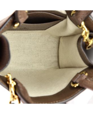 Super Mini Ophidia Convertible Tote GG Coated Canvas