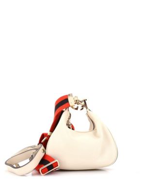 Small Attache Shoulder Bag Leather