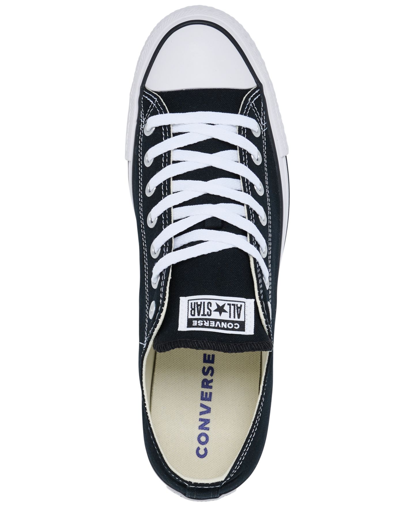 Мужские кроссовки Converse Chuck Taylor Low Top, цвет: Чёрный / Белый — фото 5
