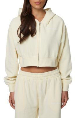 Women's Essential Cropped Zip Hoodie