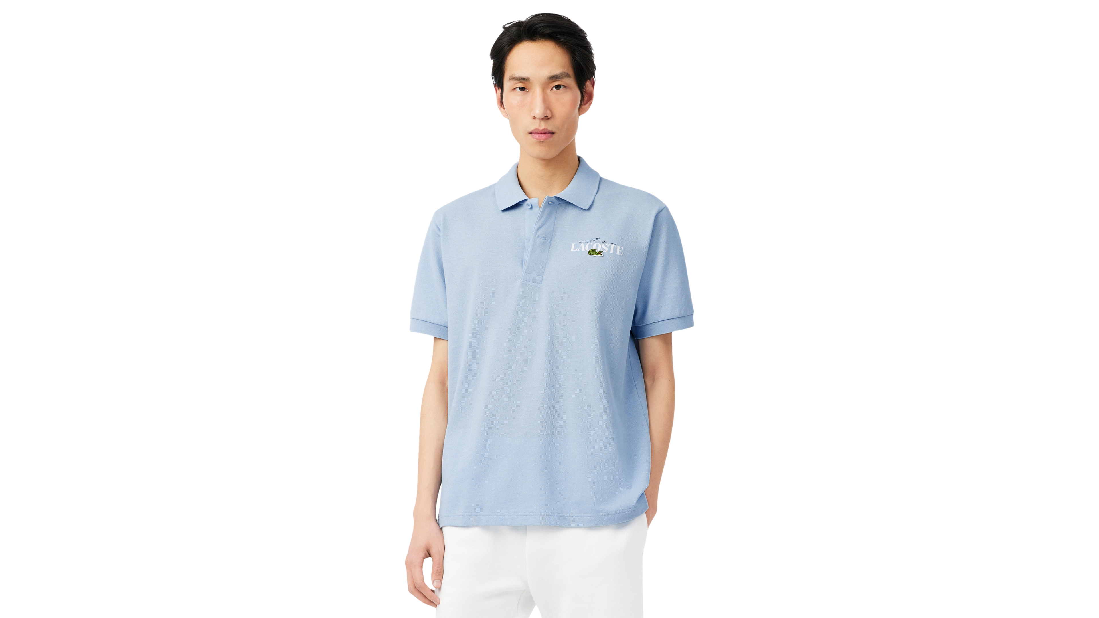 Lacoste Men's Classic-Fit Printed Polo Shirt
