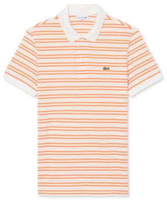 Men's Classic Fit Striped Pique Polo Shirt