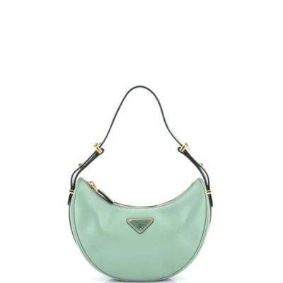 Small Arque Half Moon Hobo Leather