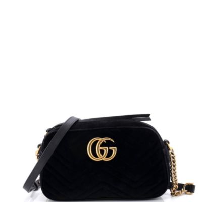 Small GG Marmont Shoulder Bag Matelasse Velvet
