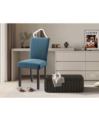 Dining Chairs Set of 4 Upholstered Parsons Diner Room Chair Sets Fabric Kitchen Chairs with Nailhead