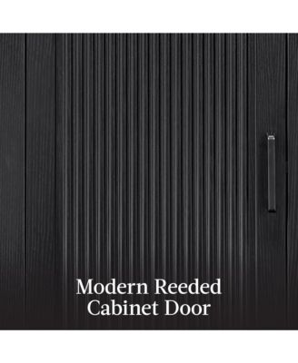 72" Tall Narrow Storage Cabinet w/ Adjustable Shelves, 4-Tier Modern Arched Bookcase