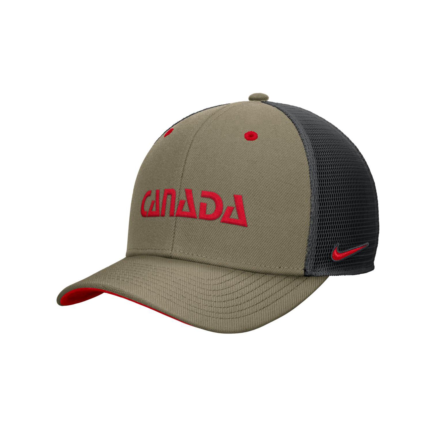 Men's Red Canada Soccer Rise Trucker Hat