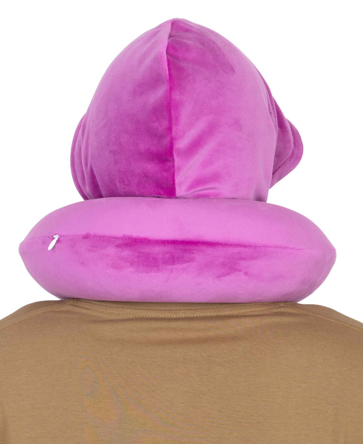 Von Dutch Pinstripe Hooded Memory Foam 11" Travel Neck Pillow