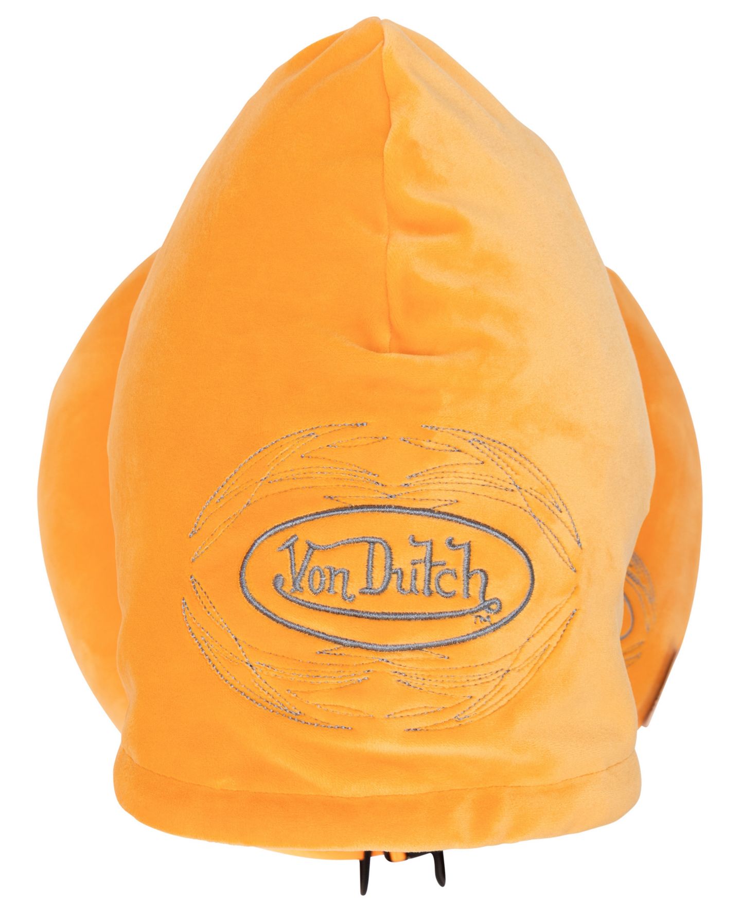 Подушка Von Dutch Pinstripe Hooded Memory Foam 11" Travel Neck Pillow, цвет: Оранжевый — фото 5