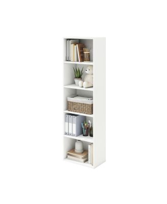 5 Cube Decorative Open Bookshelf Kids Toy Storage Organizer Horizontal Vertical, White