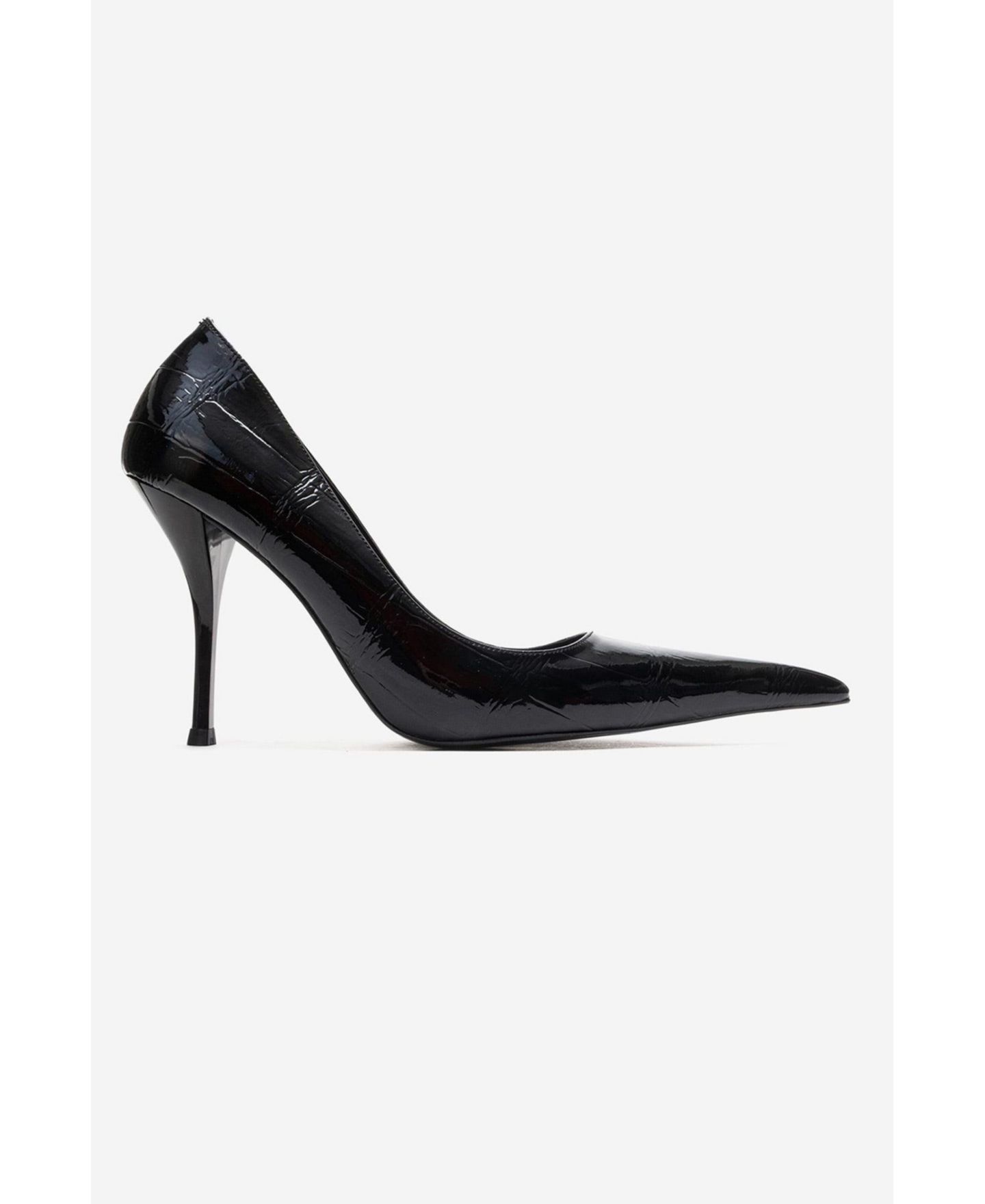 Женские туфли Prologue Shoes Luce Pointed Toe Stiletto, цвет: Чёрный с принтом — фото 2