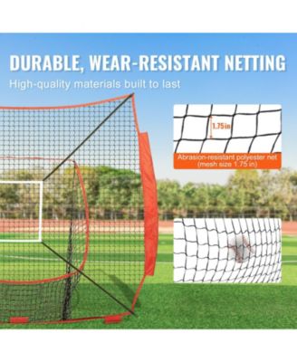 7 x 7 Ft Baseball Softball Practice Net with Strike Zone