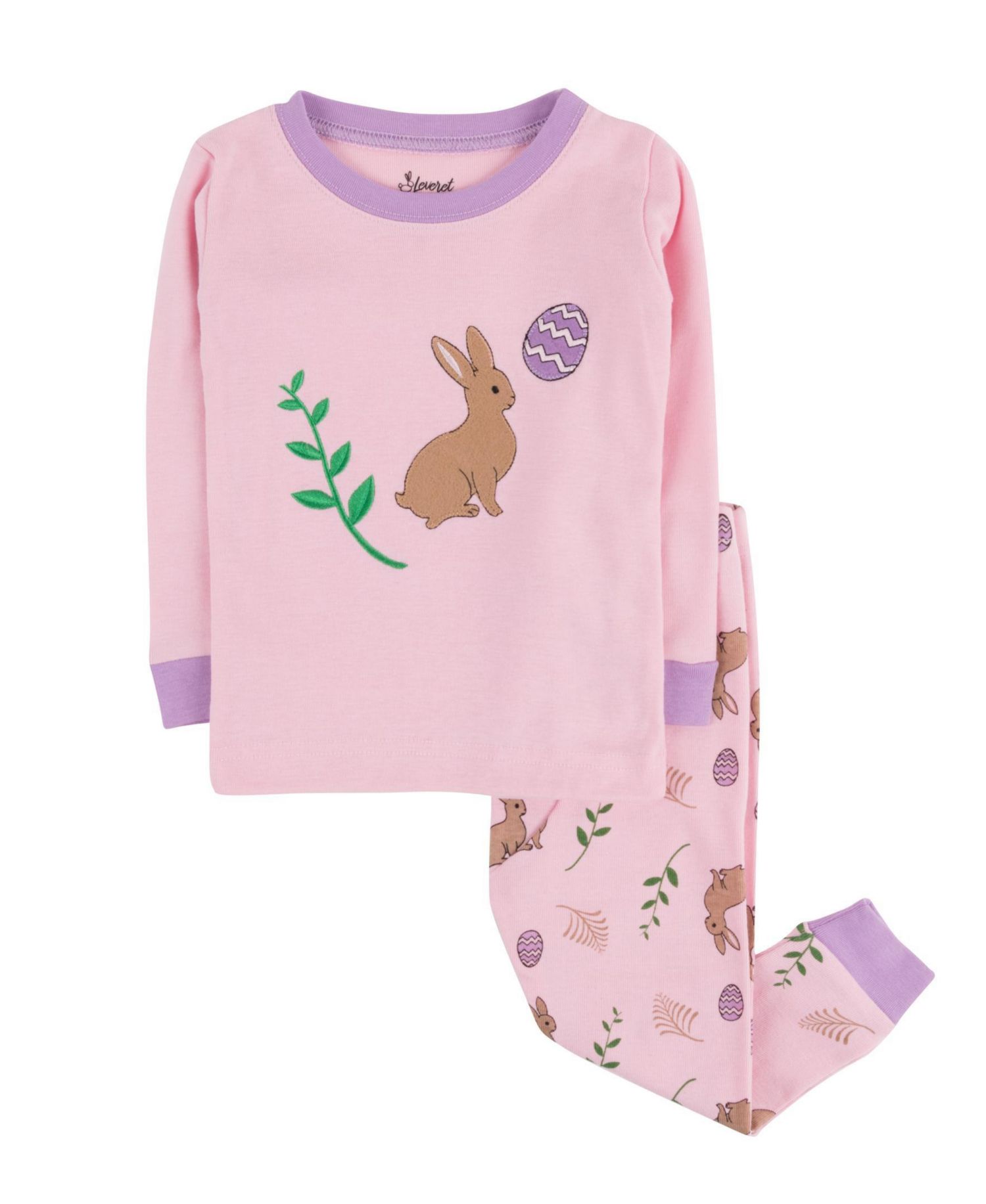Toddler Matching Family Two Piece Cotton Easter Pajamas