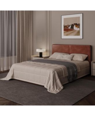 Upholstered Bed, Soft and Cozy Bed Frame, Modern Design, No Box Spring Needed for Bedroom, Easy Assembly