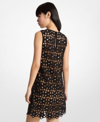 MICHAEL Women's Sleeveless Crew Neck Mini Dress