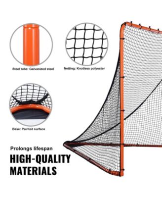 6 x 6 Ft Folding Lacrosse Goal with Steel Frame