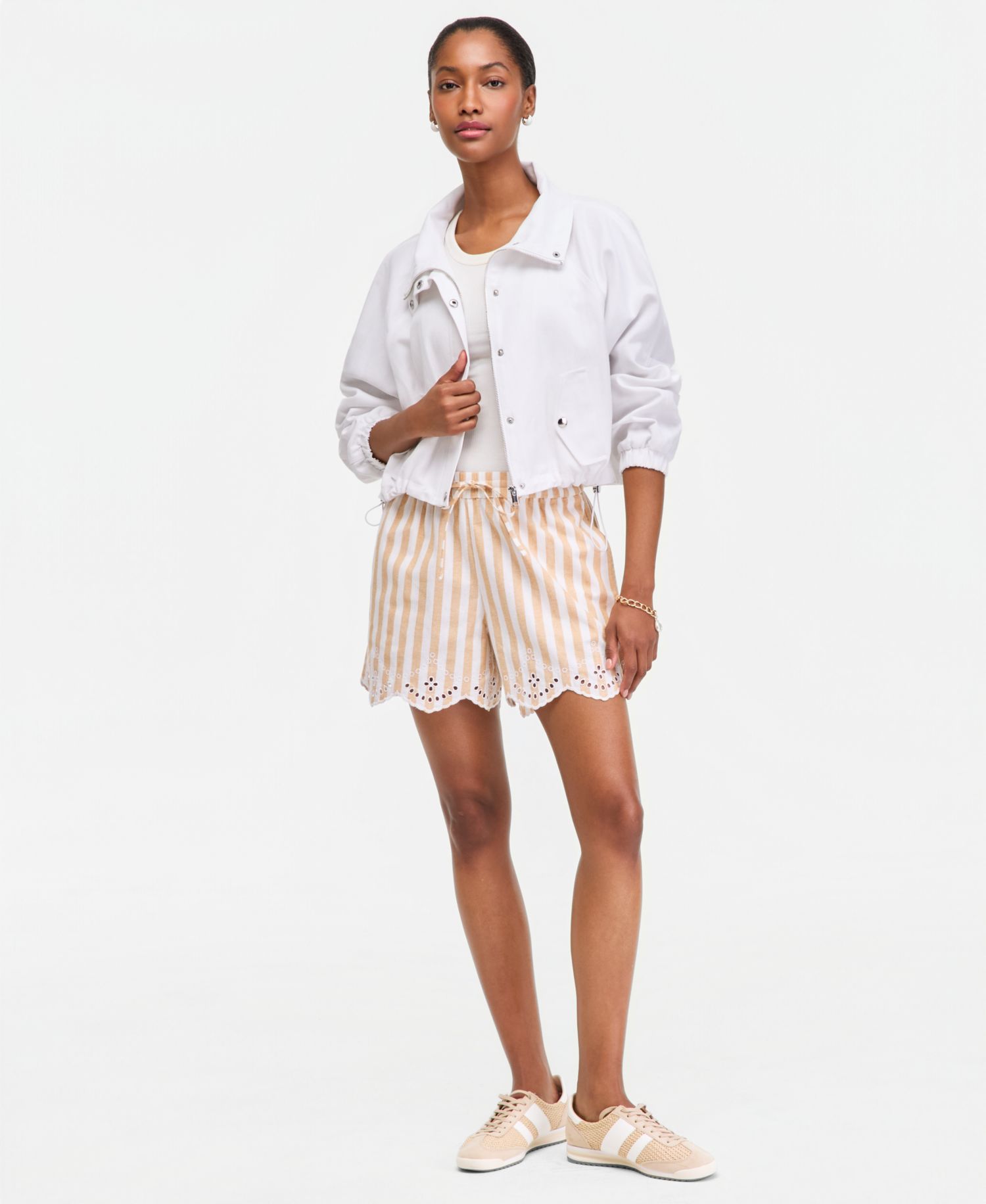 Women's Linen-Blend Utility Jacket
