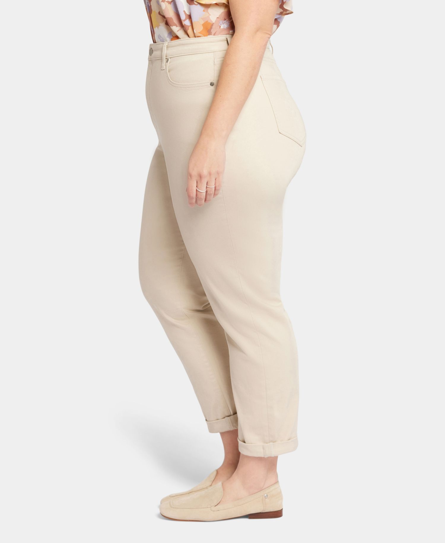 Plus Margot Girlfriend Jeans with Roll Cuffs