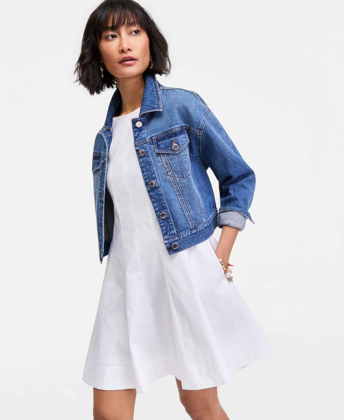 On 34th Women's Seamed Boat-Neck Sleevelss Mini Dress, Macy's Exclusive