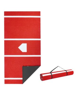 12 x 6 Ft Baseball Hitting Mat with Home Plate
