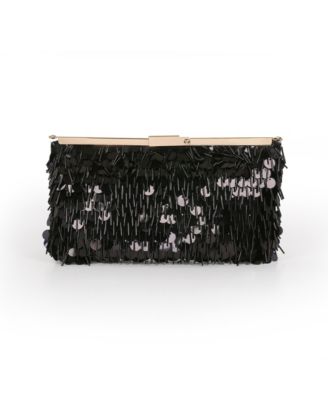 Woman's Briar Mixed Sequin Hinged Frame Clutch