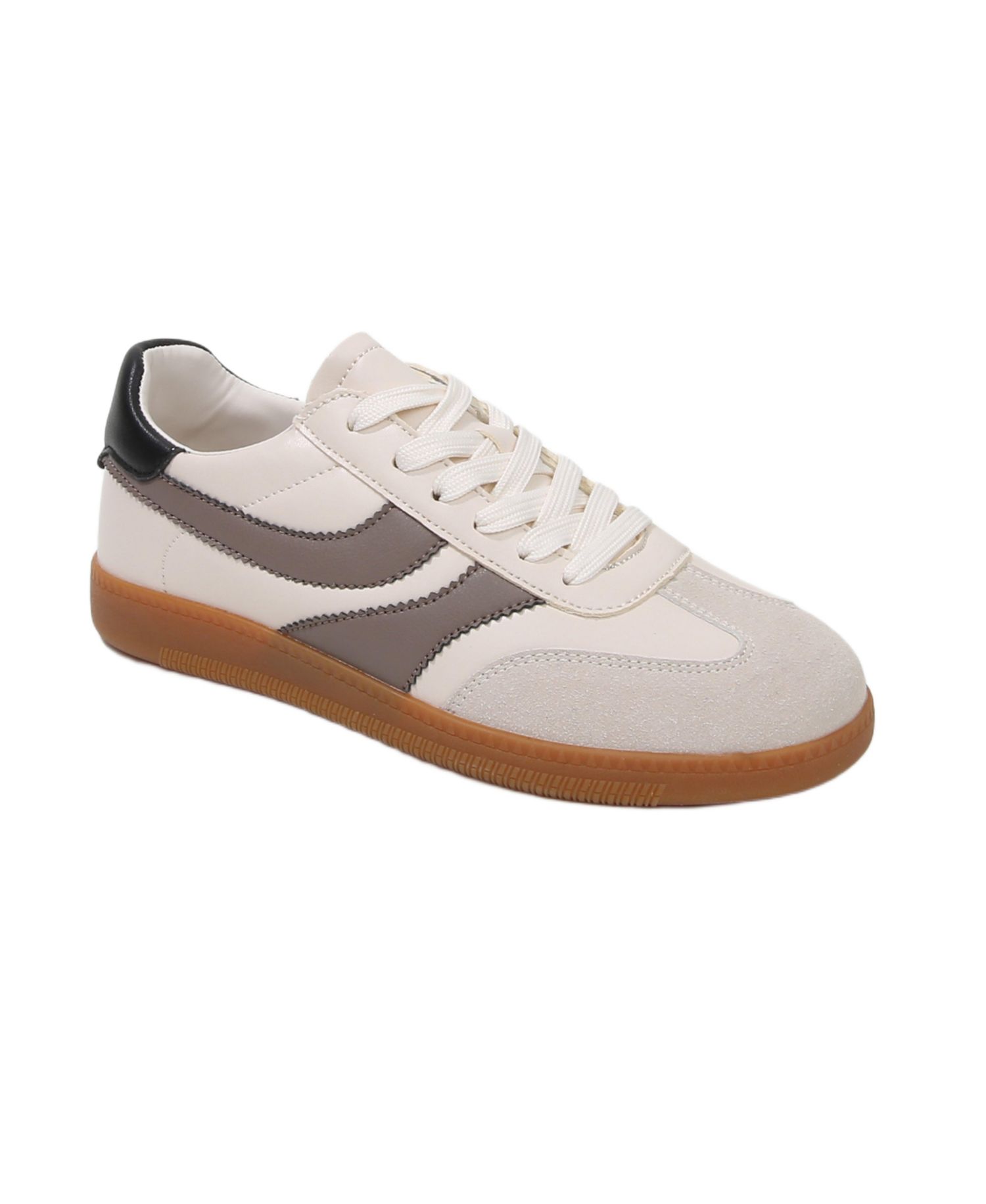 Women's Lilliann Mixed Panel Lace-Up Sneakers