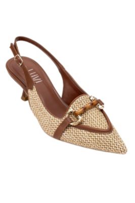 Women's Osca Pointed Toe Buckled Slingback Pump